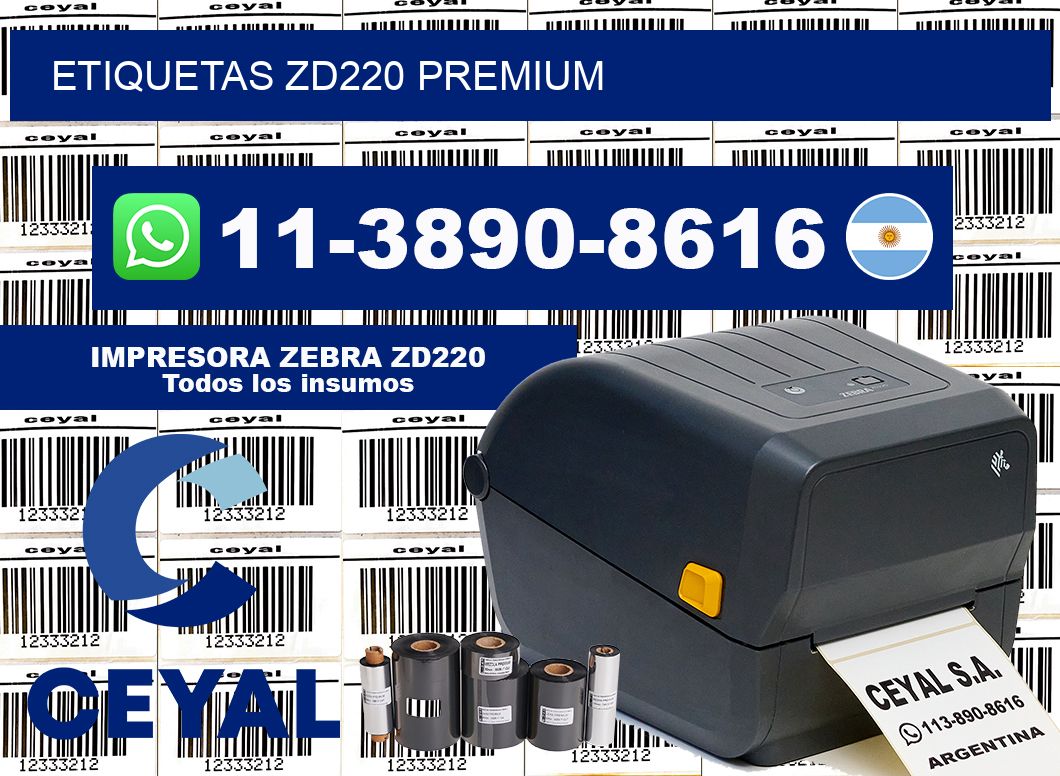 ETIQUETAS ZD220 Premium