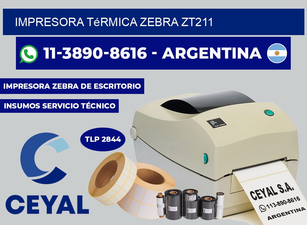 Impresora térmica Zebra ZT211