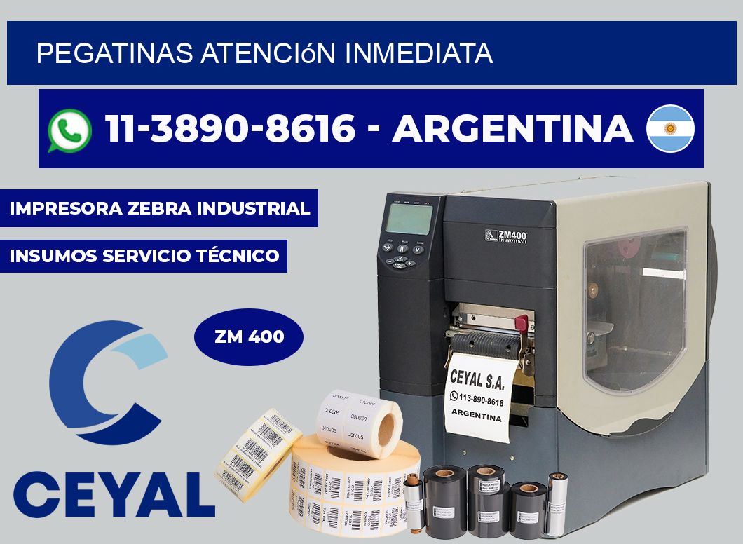 PEGATINAS Atención inmediata