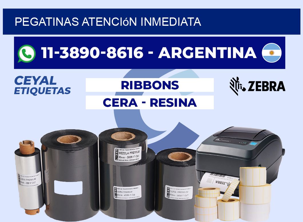 PEGATINAS Atención inmediata