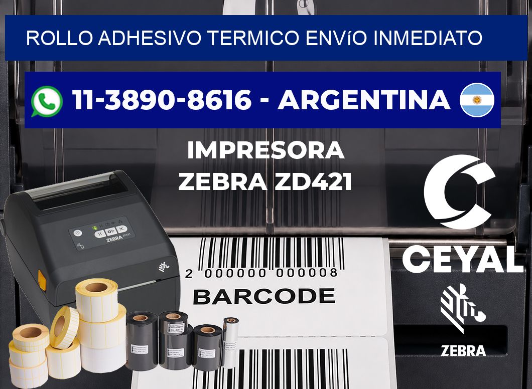 ROLLO ADHESIVO TERMICO Envío inmediato