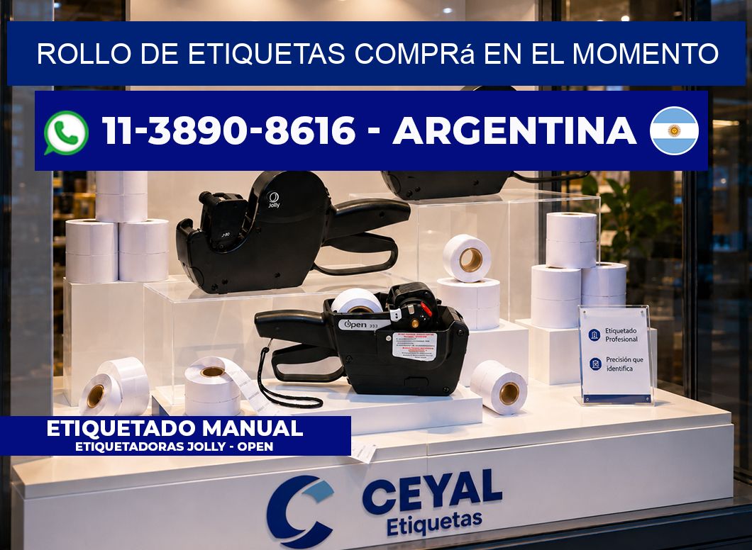 ROLLO DE ETIQUETAS Comprá en el momento