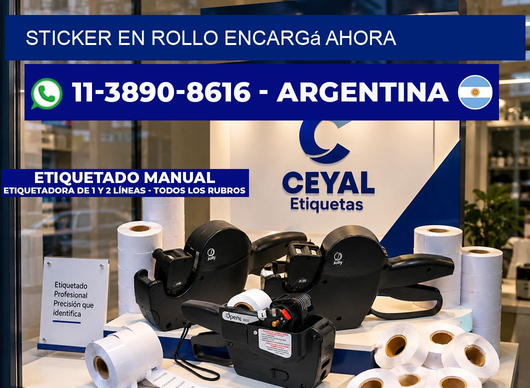 STICKER EN ROLLO Encargá ahora
