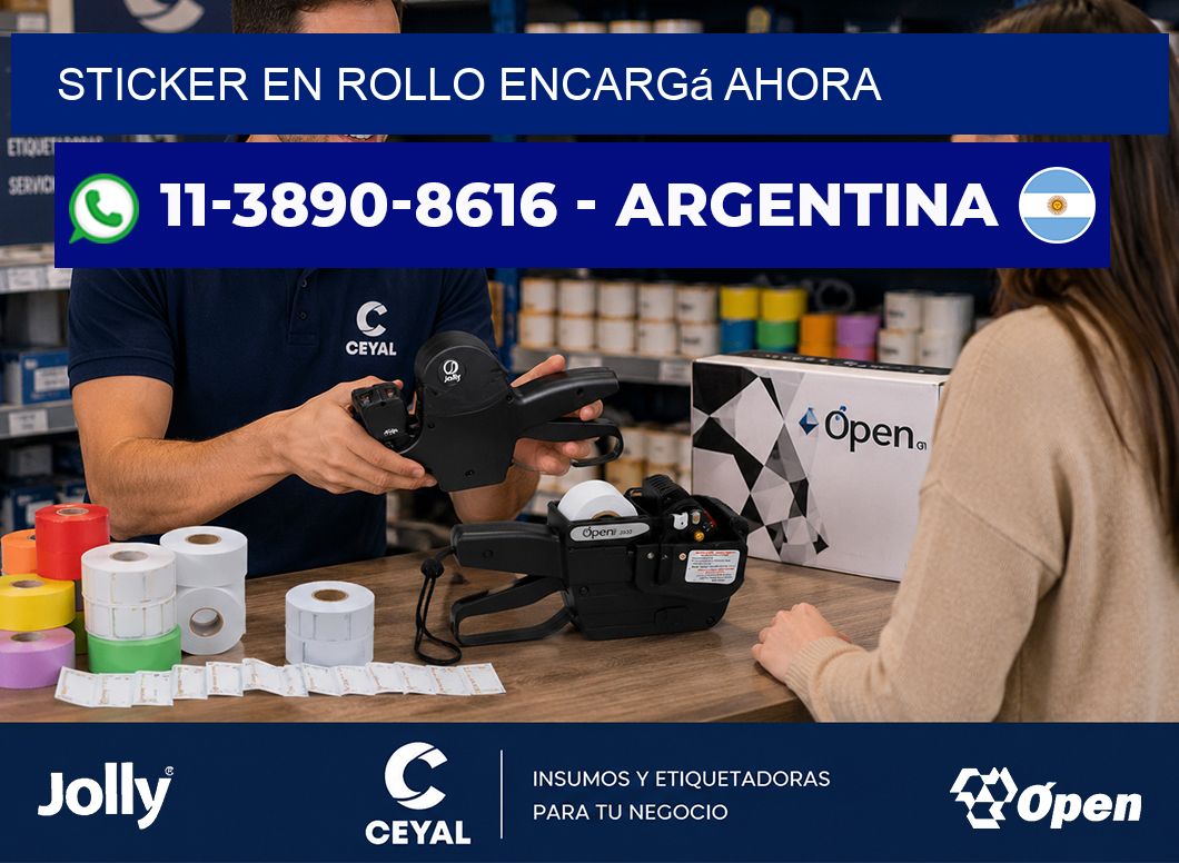 STICKER EN ROLLO Encargá ahora