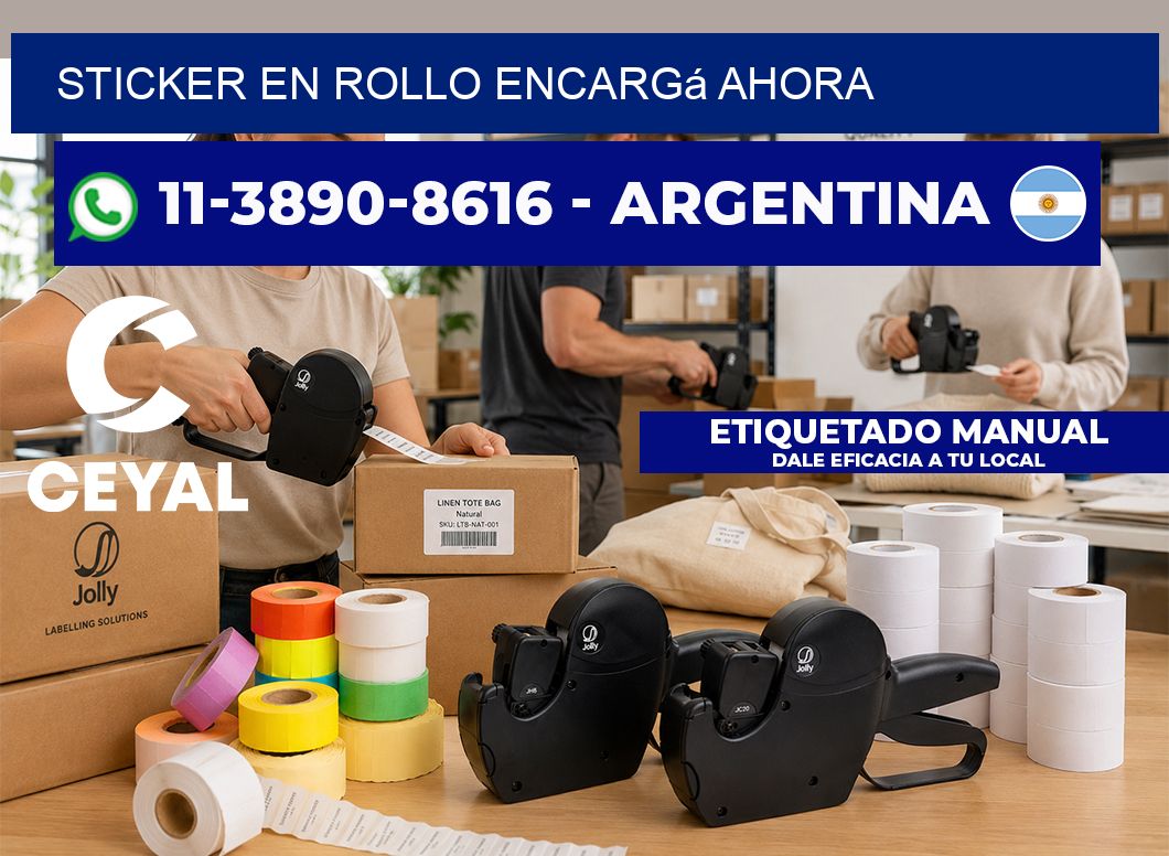 STICKER EN ROLLO Encargá ahora