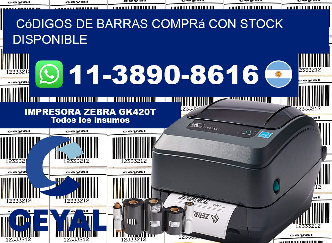 códigos de barras Comprá con stock disponible