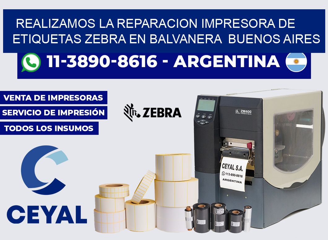 realizamos la reparacion Impresora de etiquetas Zebra en Balvanera Buenos Aires