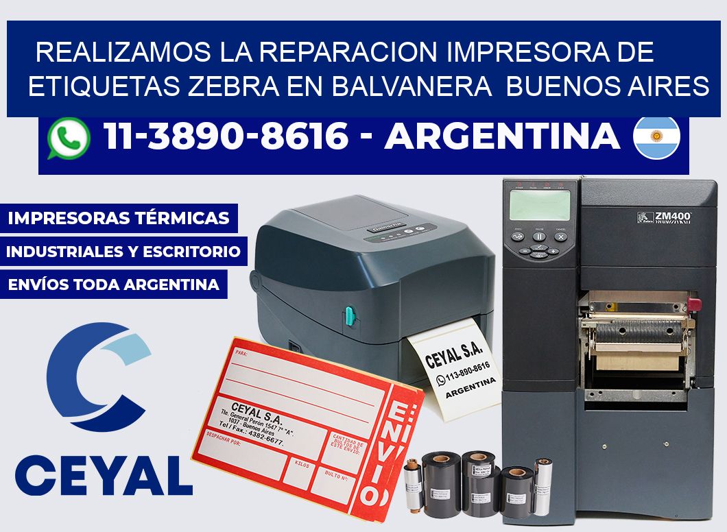 realizamos la reparacion Impresora de etiquetas Zebra en Balvanera Buenos Aires
