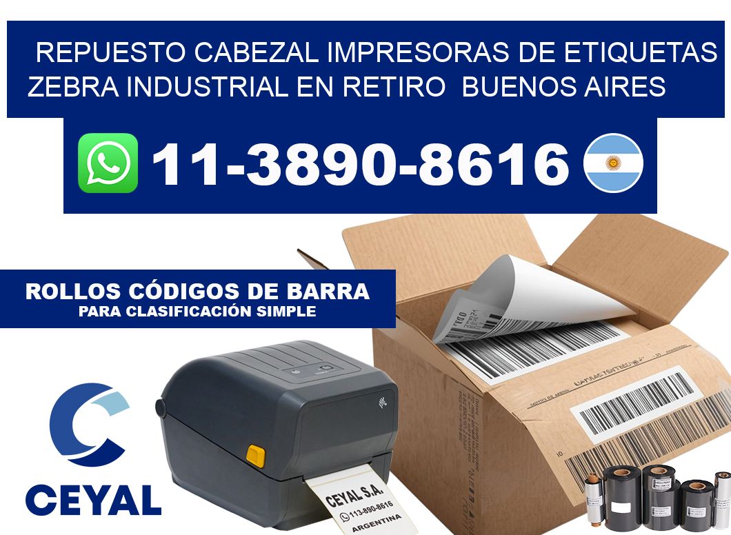 repuesto cabezal Impresoras de Etiquetas zebra industrial en Retiro  Buenos Aires