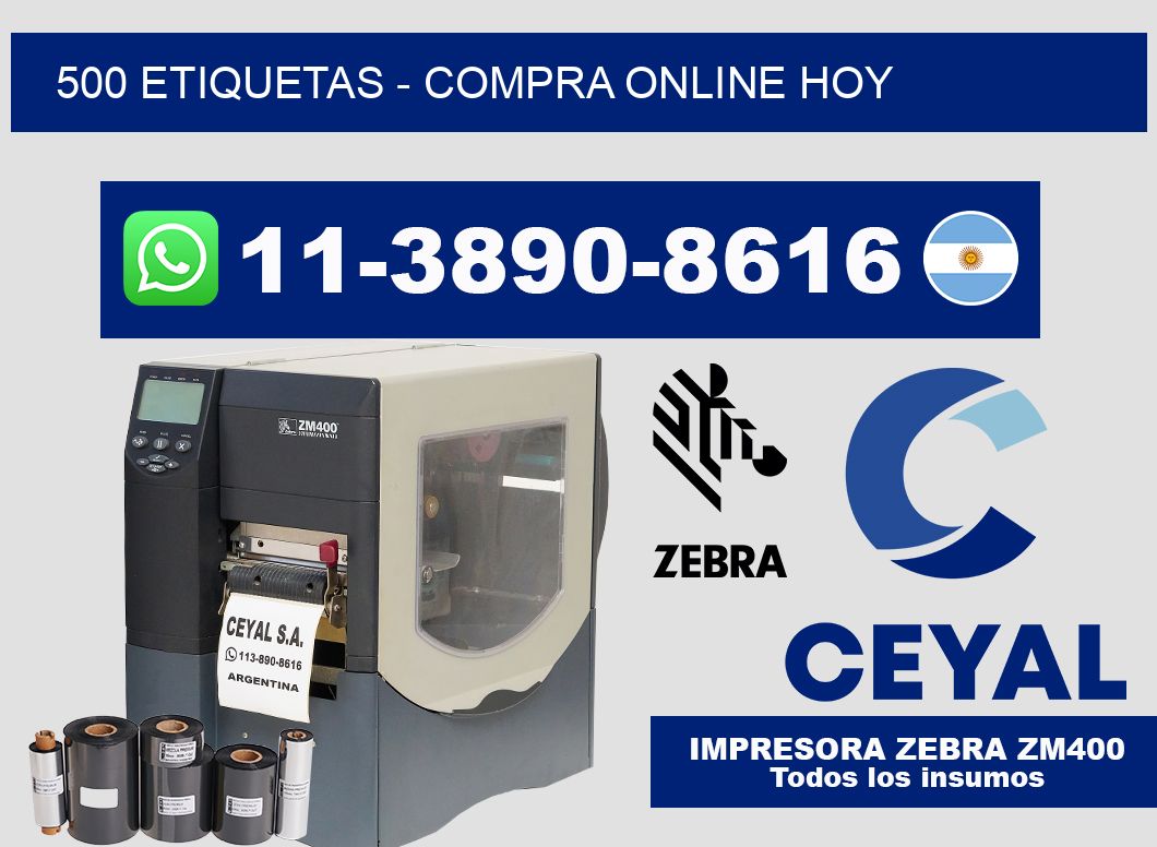 500 ETIQUETAS - Compra online hoy