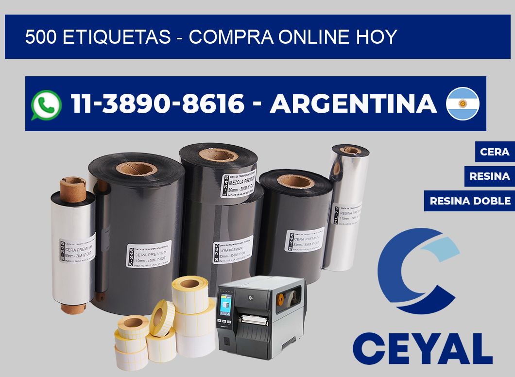 500 ETIQUETAS - Compra online hoy