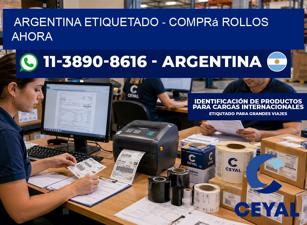 ARGENTINA ETIQUETADO - Comprá rollos ahora