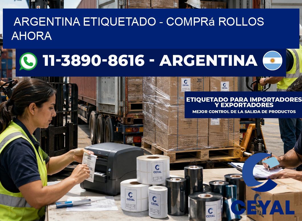 ARGENTINA ETIQUETADO – Comprá rollos ahora