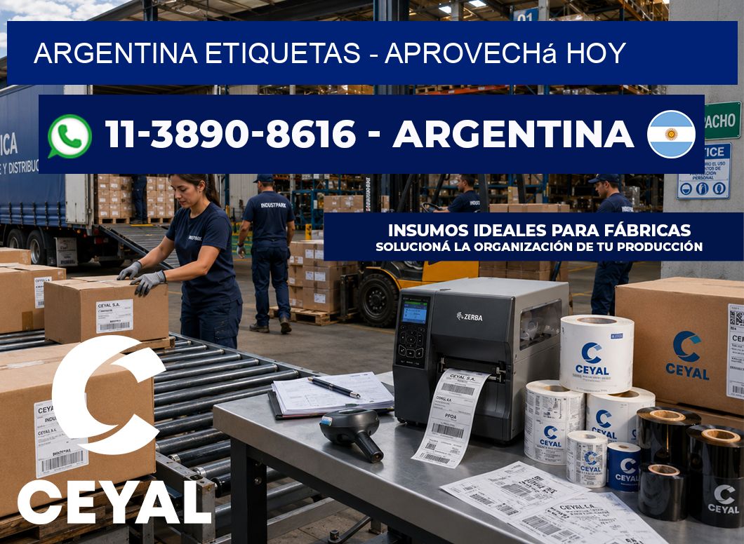 ARGENTINA ETIQUETAS – Aprovechá hoy