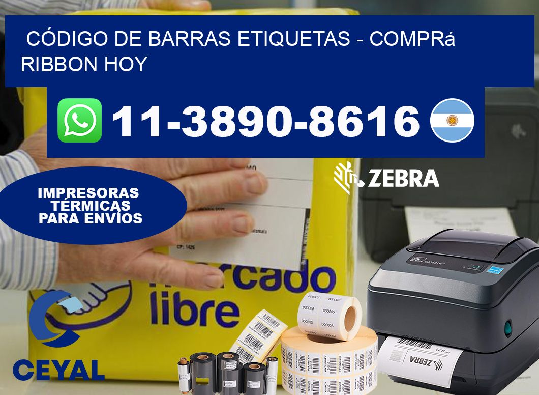 CÓDIGO DE BARRAS ETIQUETAS - Comprá ribbon hoy
