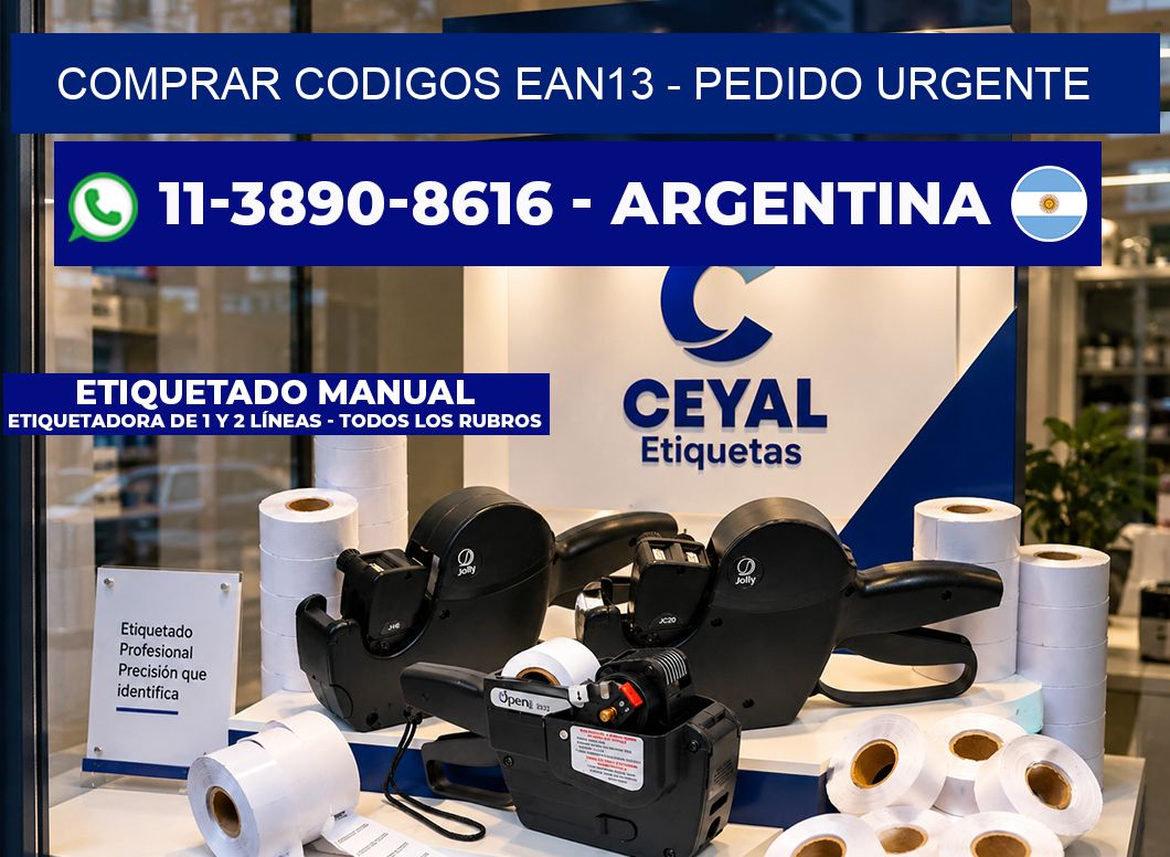 COMPRAR CODIGOS EAN13 - Pedido urgente