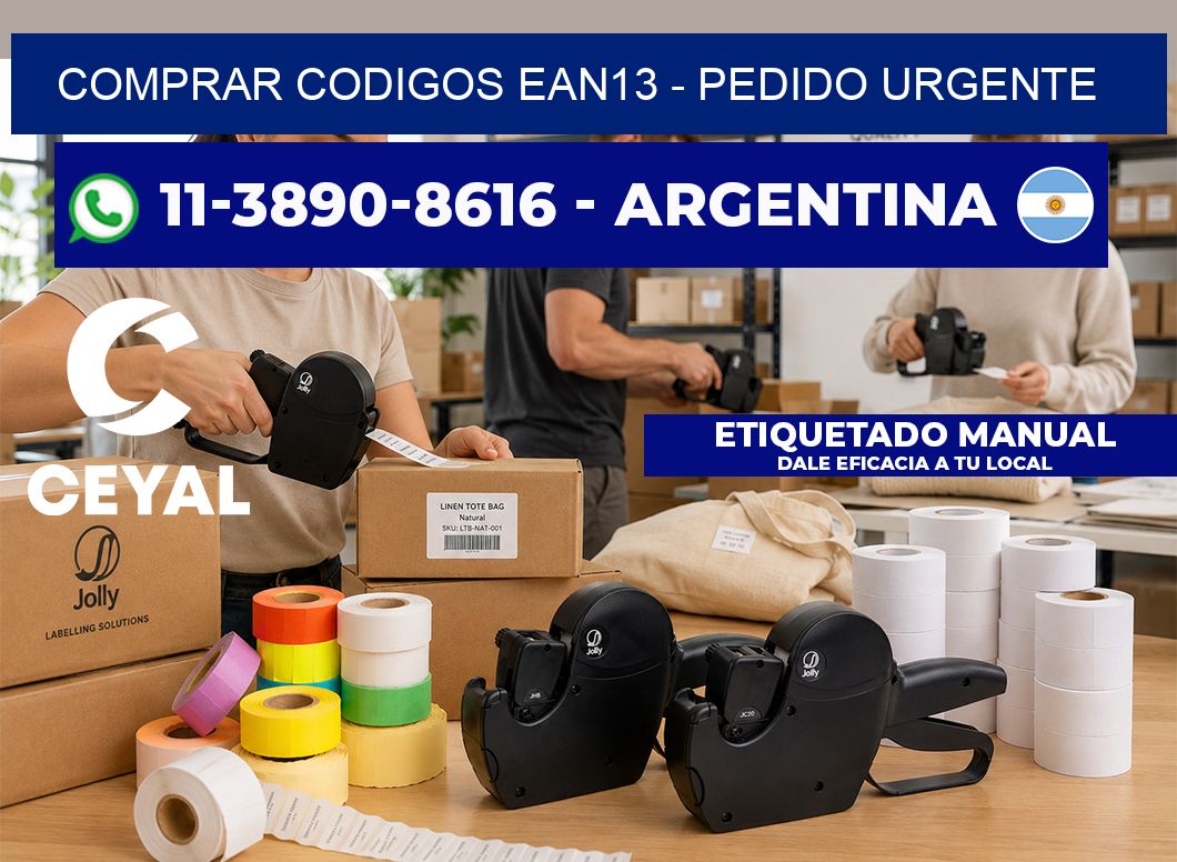 COMPRAR CODIGOS EAN13 – Pedido urgente