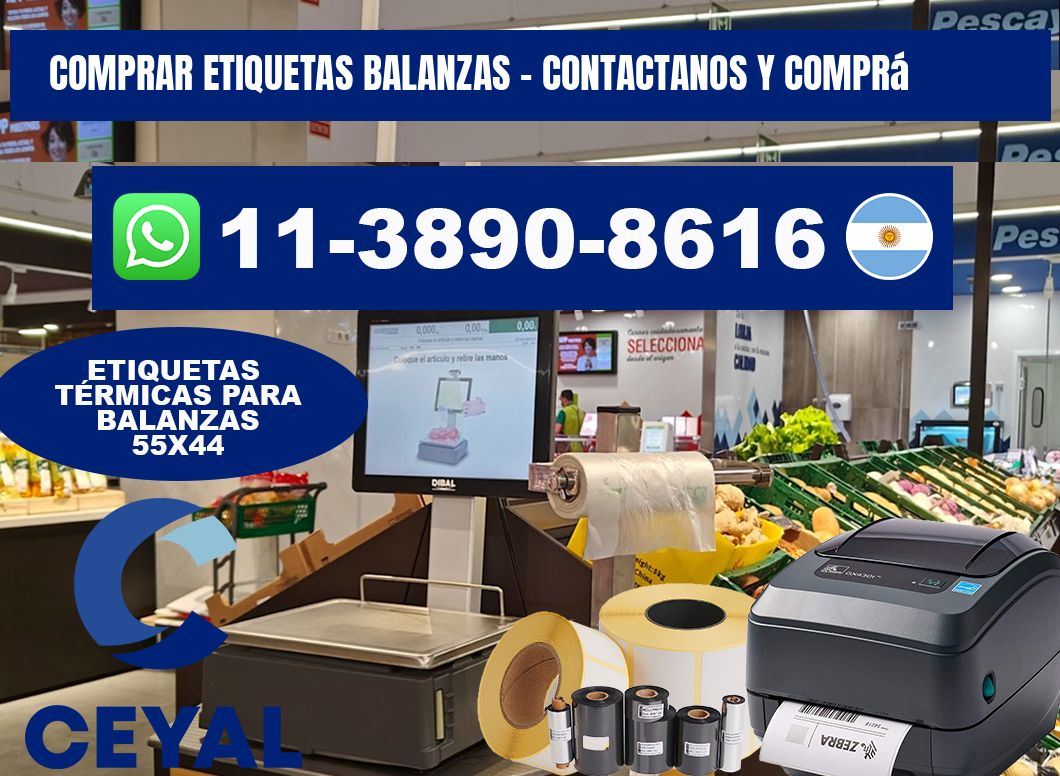 COMPRAR ETIQUETAS BALANZAS - Contactanos y comprá
