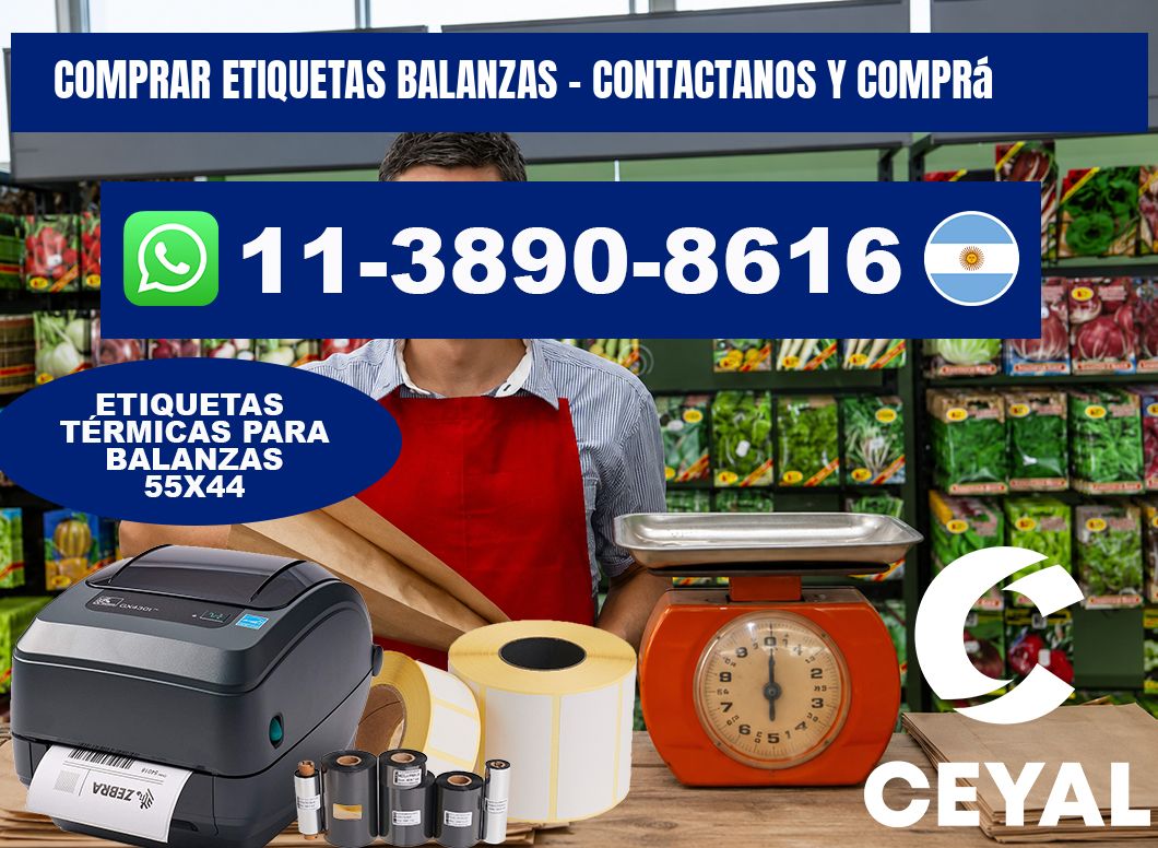 COMPRAR ETIQUETAS BALANZAS - Contactanos y comprá
