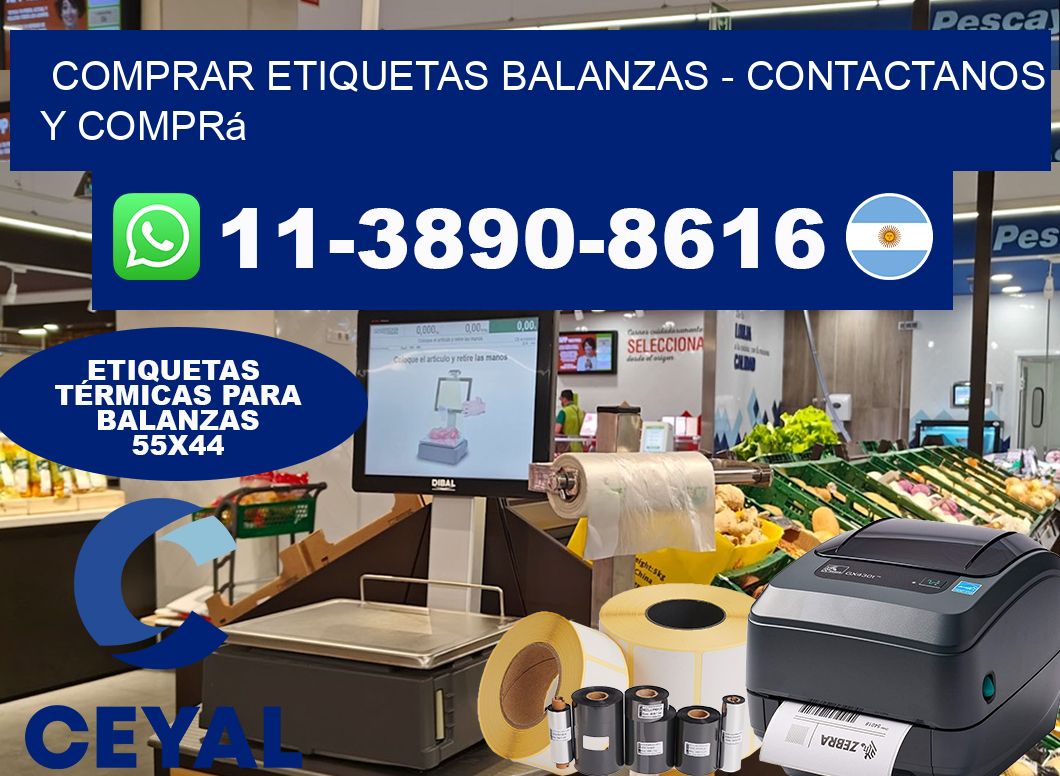 COMPRAR ETIQUETAS BALANZAS – Contactanos y comprá