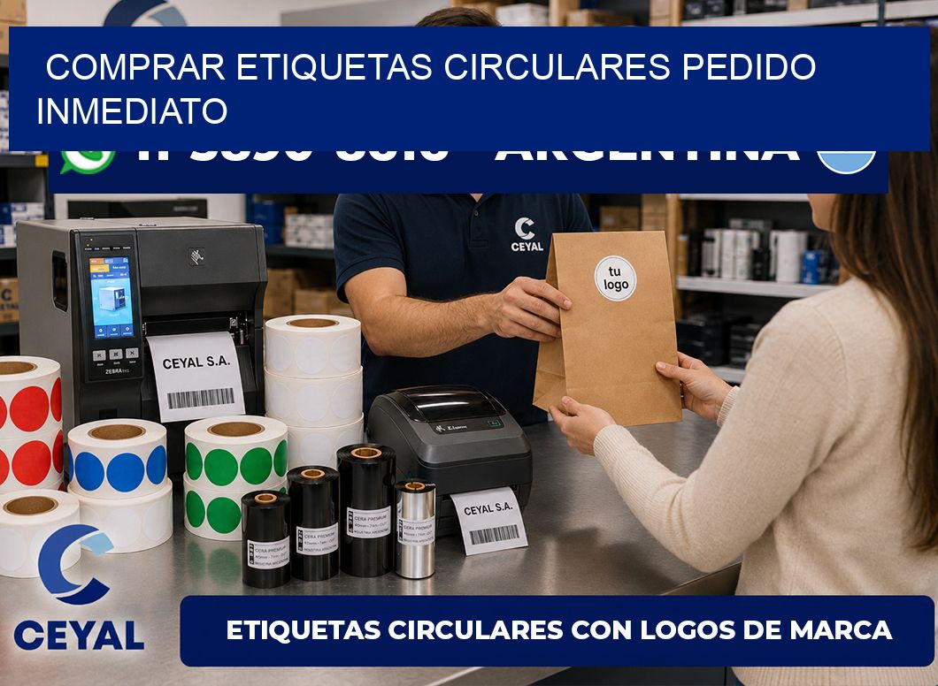 COMPRAR ETIQUETAS CIRCULARES Pedido inmediato