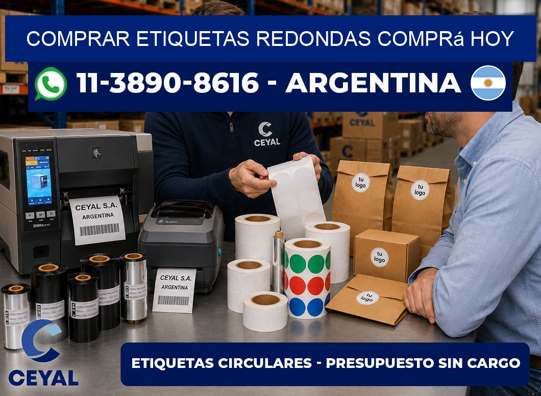 COMPRAR ETIQUETAS REDONDAS Comprá hoy