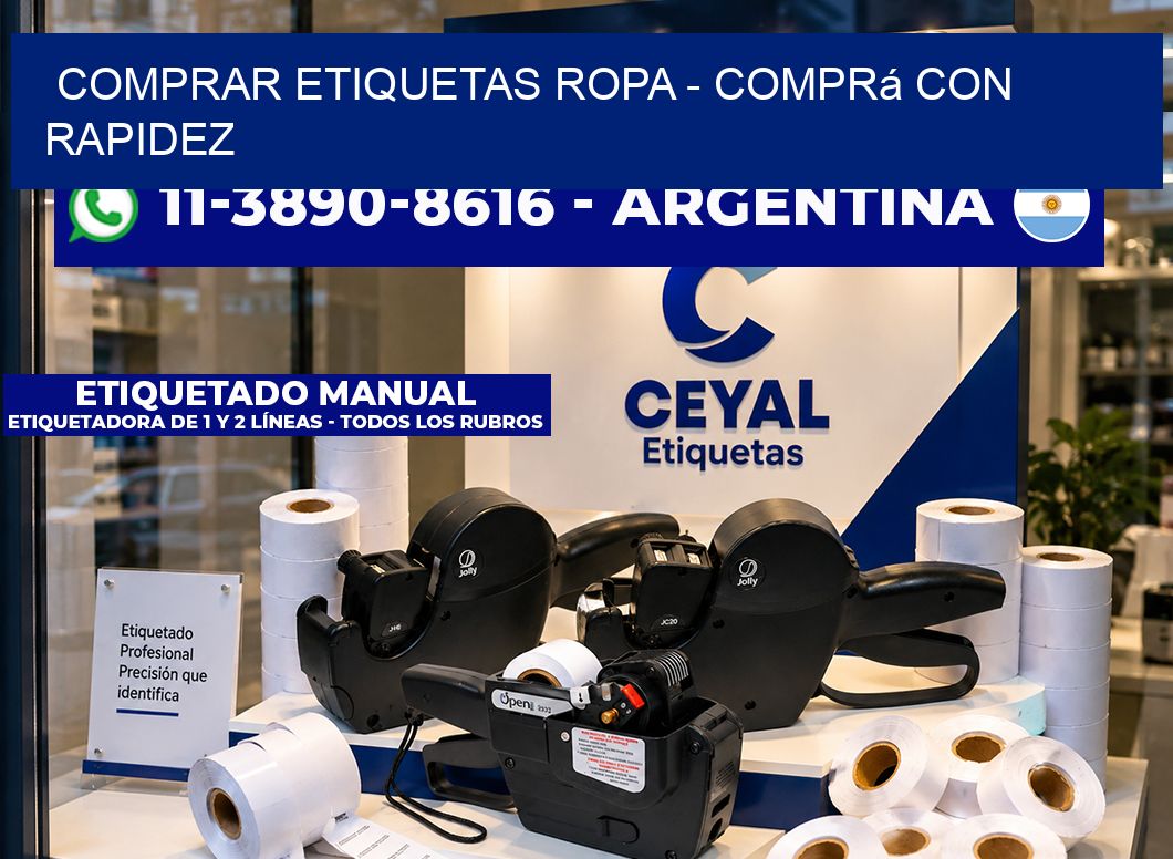 COMPRAR ETIQUETAS ROPA - Comprá con rapidez