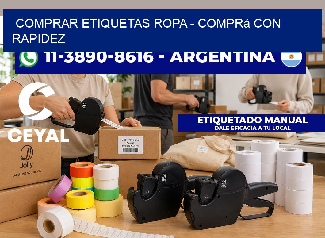 COMPRAR ETIQUETAS ROPA - Comprá con rapidez