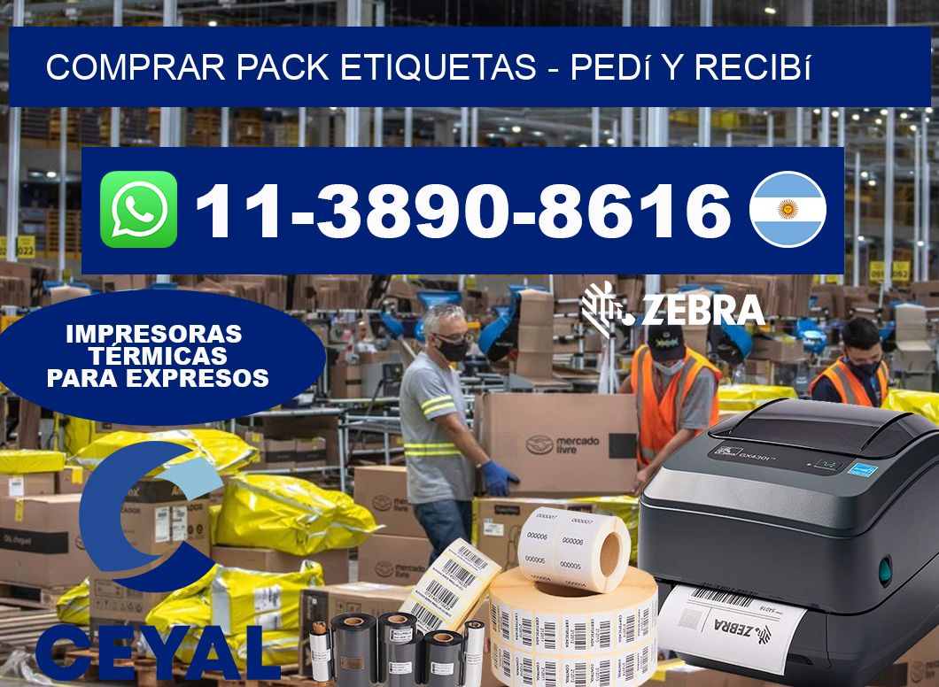 COMPRAR PACK ETIQUETAS - Pedí y recibí