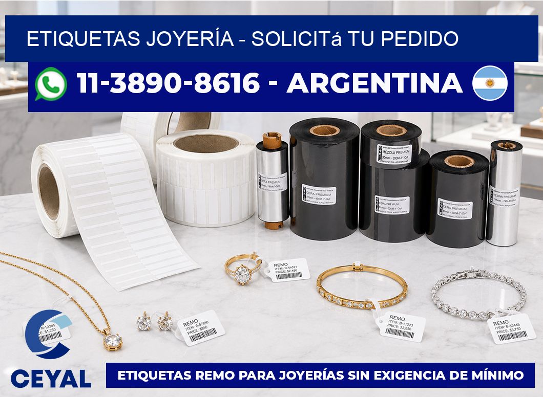 ETIQUETAS JOYERÍA – Solicitá tu pedido
