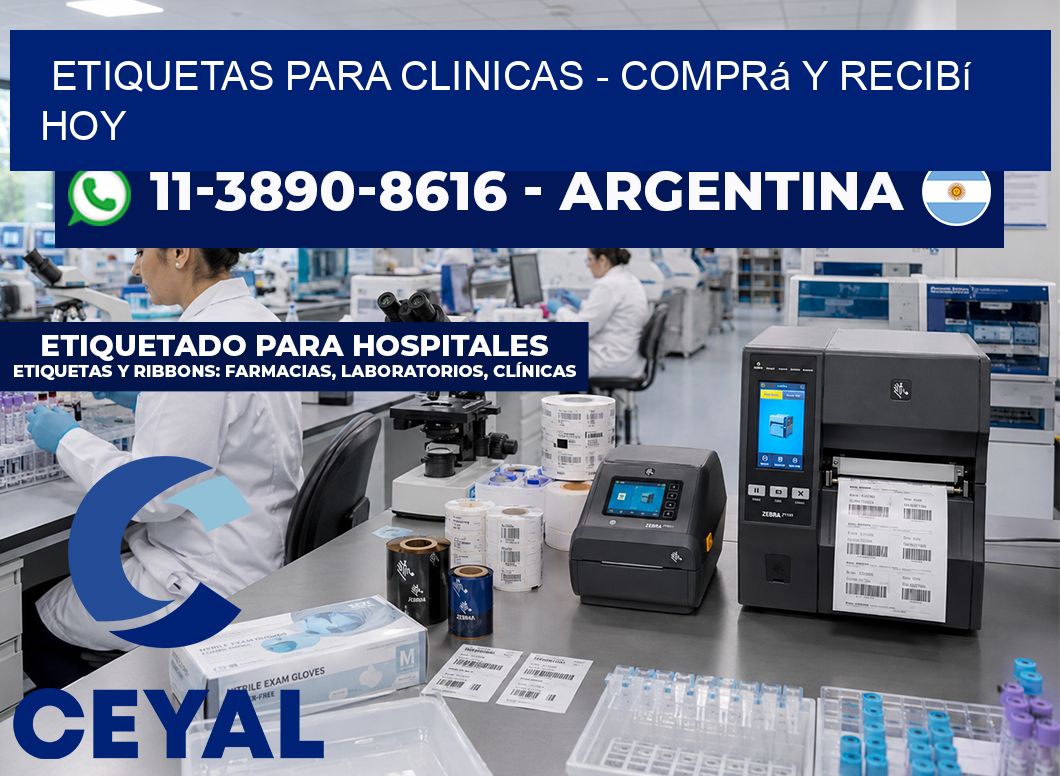 ETIQUETAS PARA CLINICAS – Comprá y recibí hoy