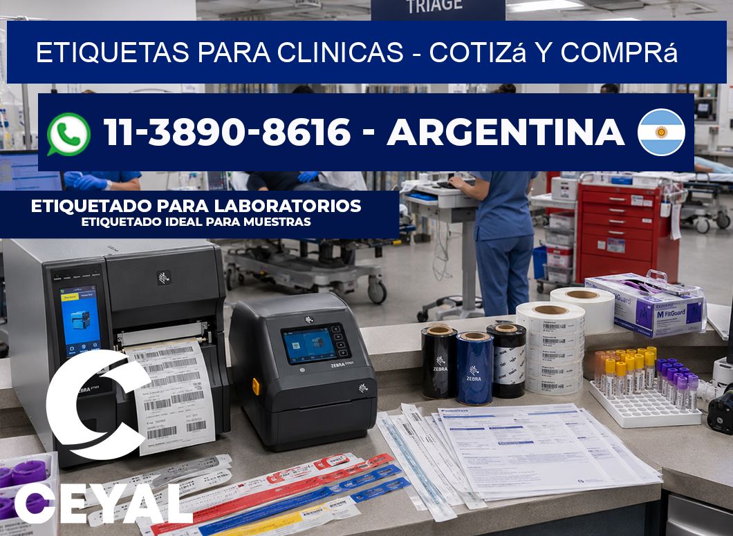 ETIQUETAS PARA CLINICAS – Cotizá y comprá