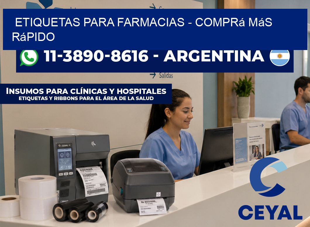 ETIQUETAS PARA FARMACIAS - Comprá más rápido
