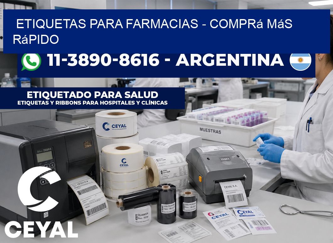 ETIQUETAS PARA FARMACIAS – Comprá más rápido