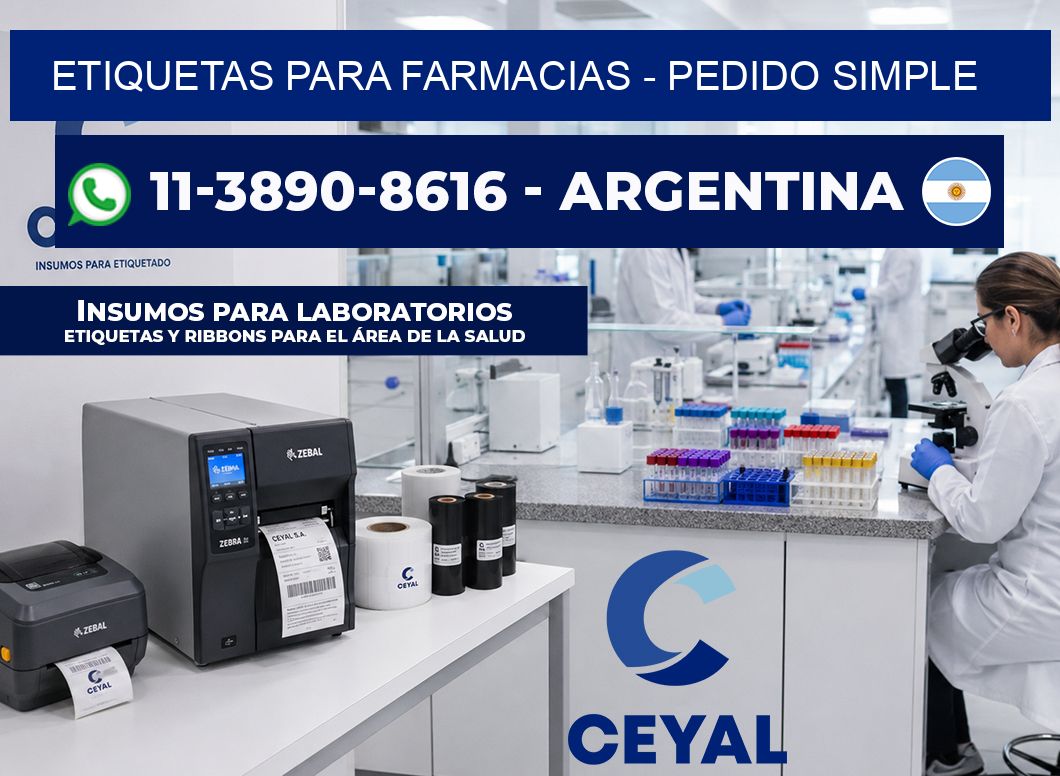 ETIQUETAS PARA FARMACIAS - Pedido simple