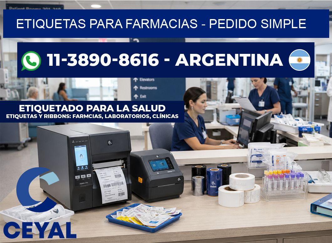 ETIQUETAS PARA FARMACIAS - Pedido simple