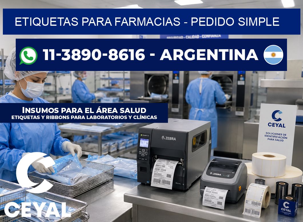 ETIQUETAS PARA FARMACIAS - Pedido simple