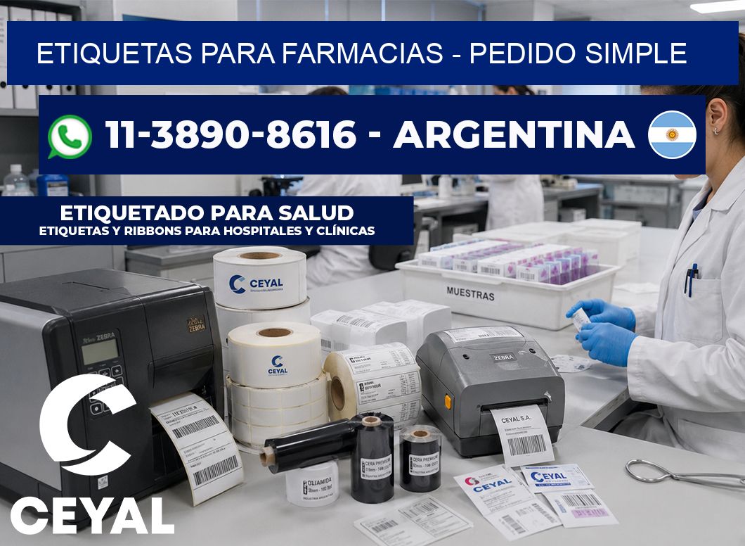 ETIQUETAS PARA FARMACIAS – Pedido simple
