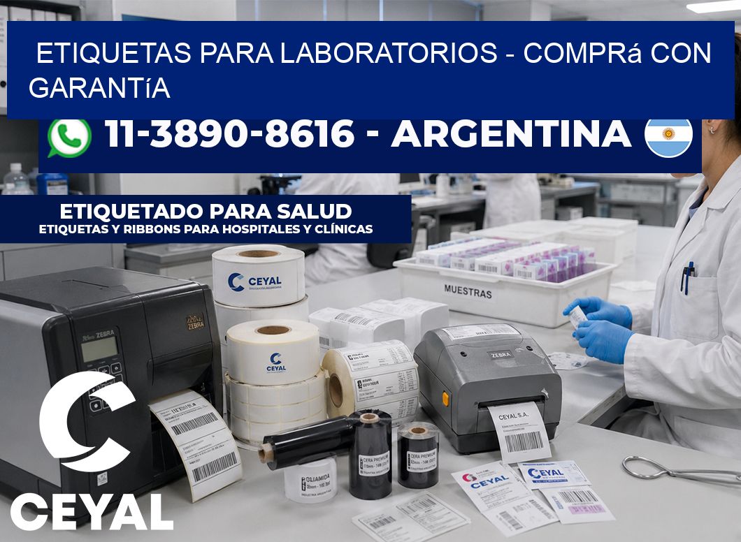 ETIQUETAS PARA LABORATORIOS - Comprá con garantía