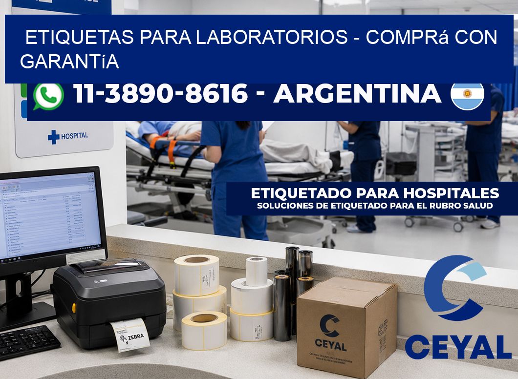 ETIQUETAS PARA LABORATORIOS - Comprá con garantía