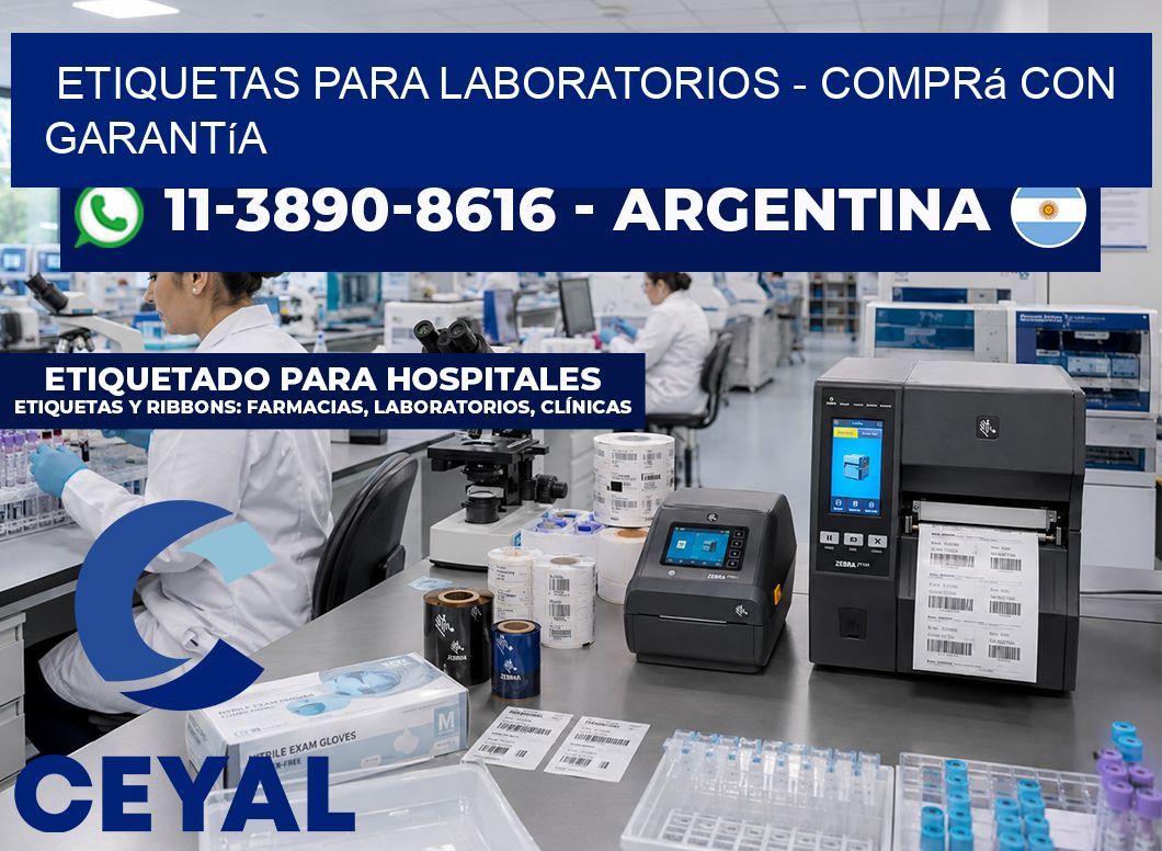 ETIQUETAS PARA LABORATORIOS - Comprá con garantía