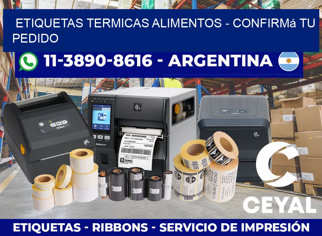 ETIQUETAS TERMICAS ALIMENTOS – Confirmá tu pedido