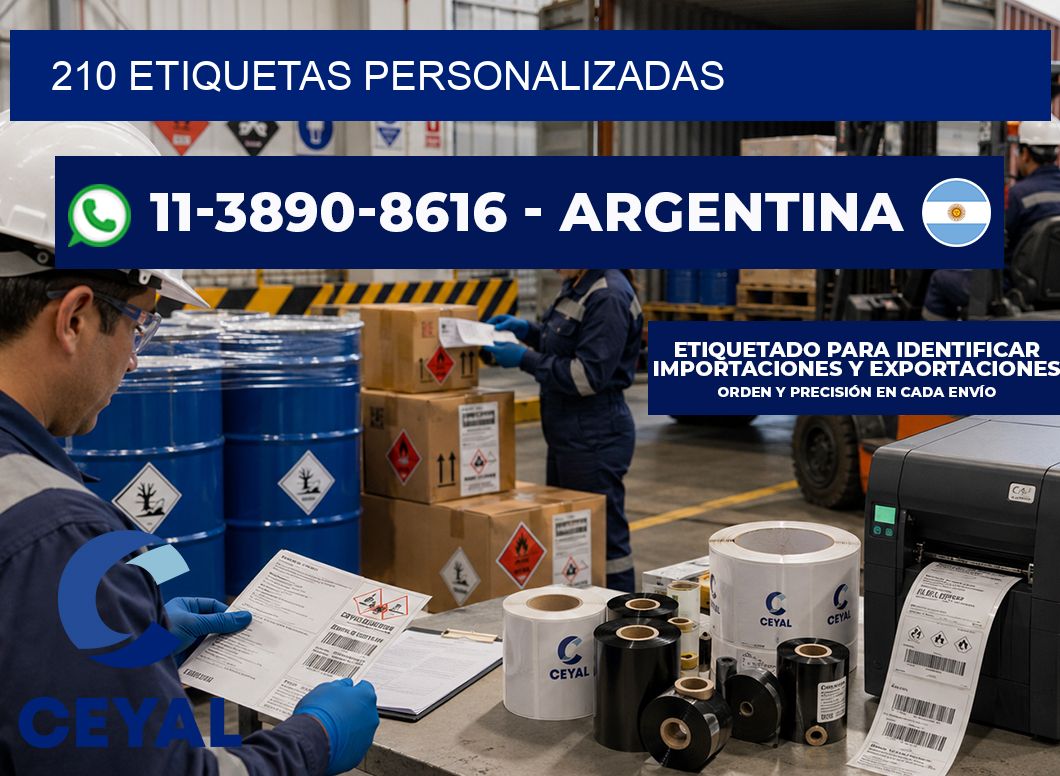 210 ETIQUETAS PERSONALIZADAS