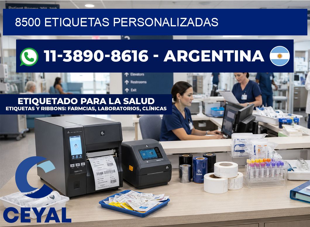 8500 ETIQUETAS PERSONALIZADAS