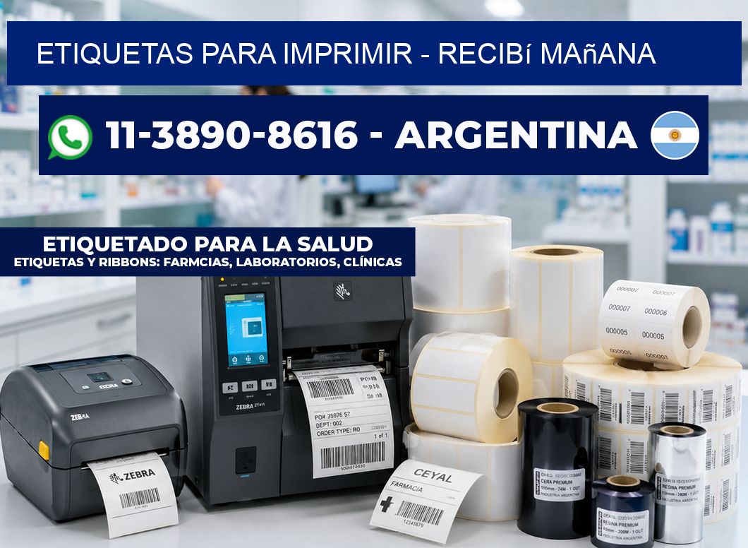ETIQUETAS PARA IMPRIMIR - recibí mañana