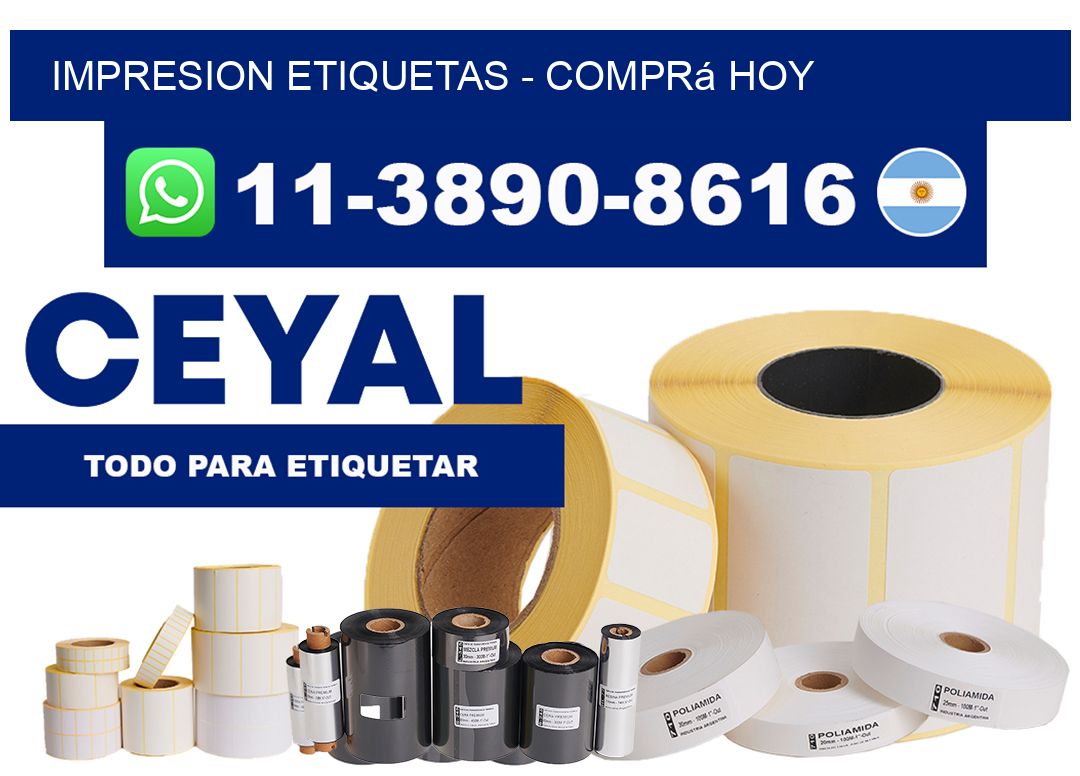 IMPRESION ETIQUETAS - Comprá hoy