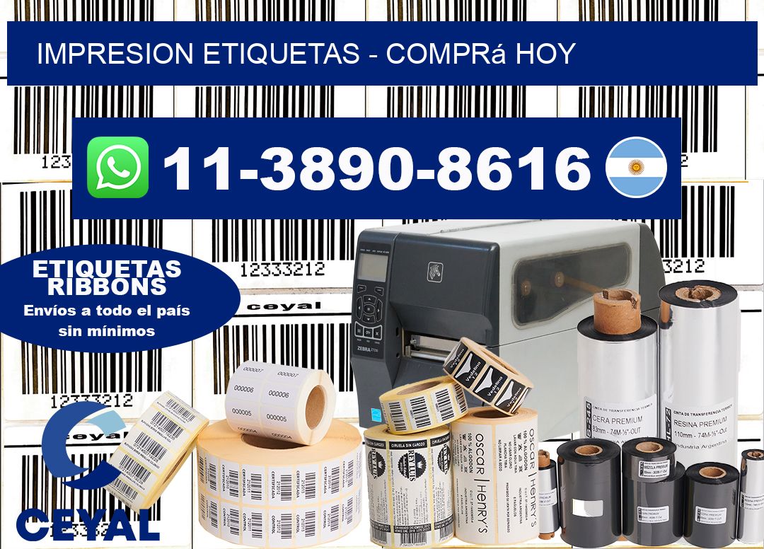 IMPRESION ETIQUETAS – Comprá hoy