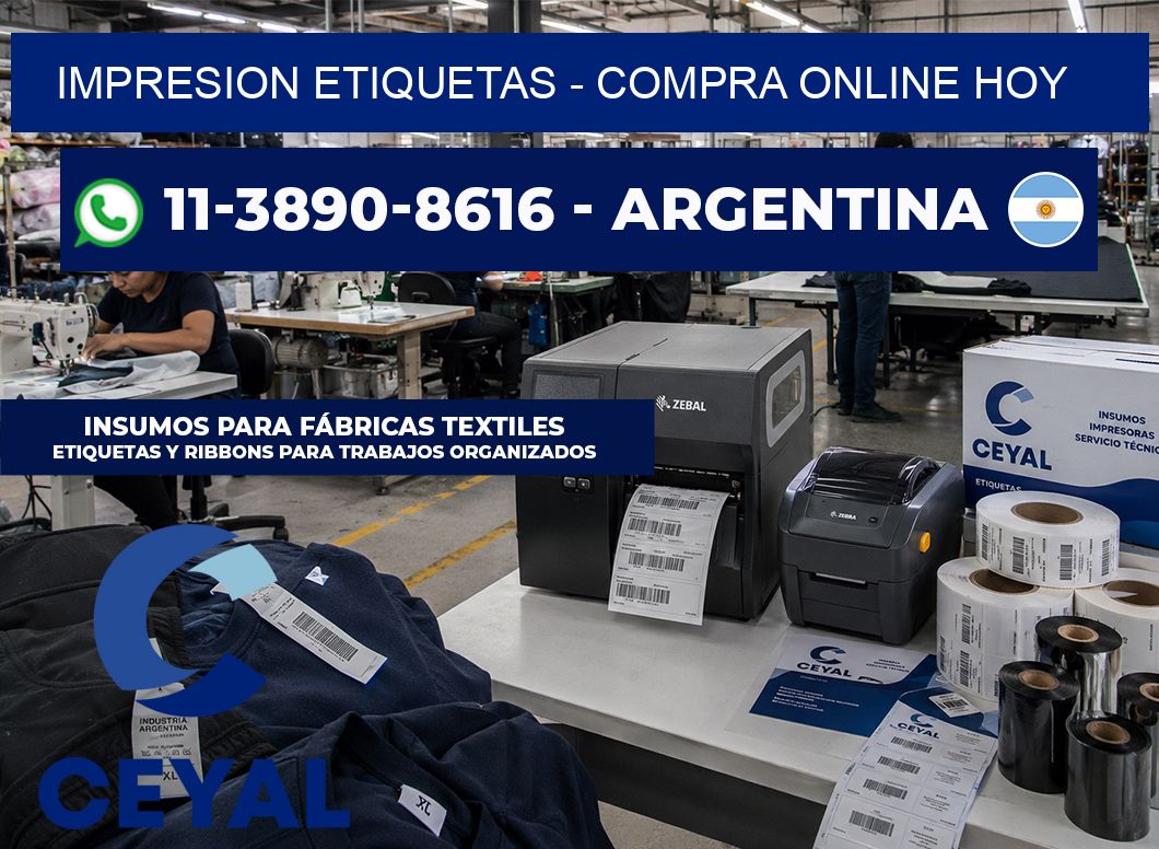 IMPRESION ETIQUETAS - Compra online hoy
