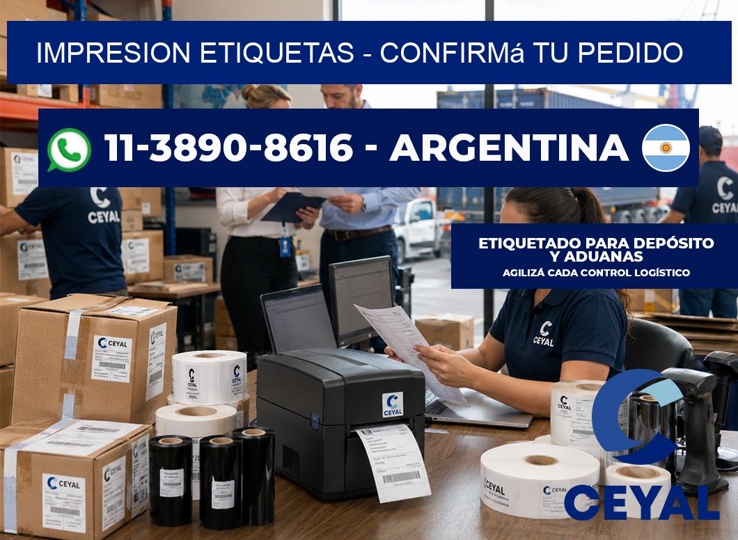 IMPRESION ETIQUETAS – Confirmá tu pedido