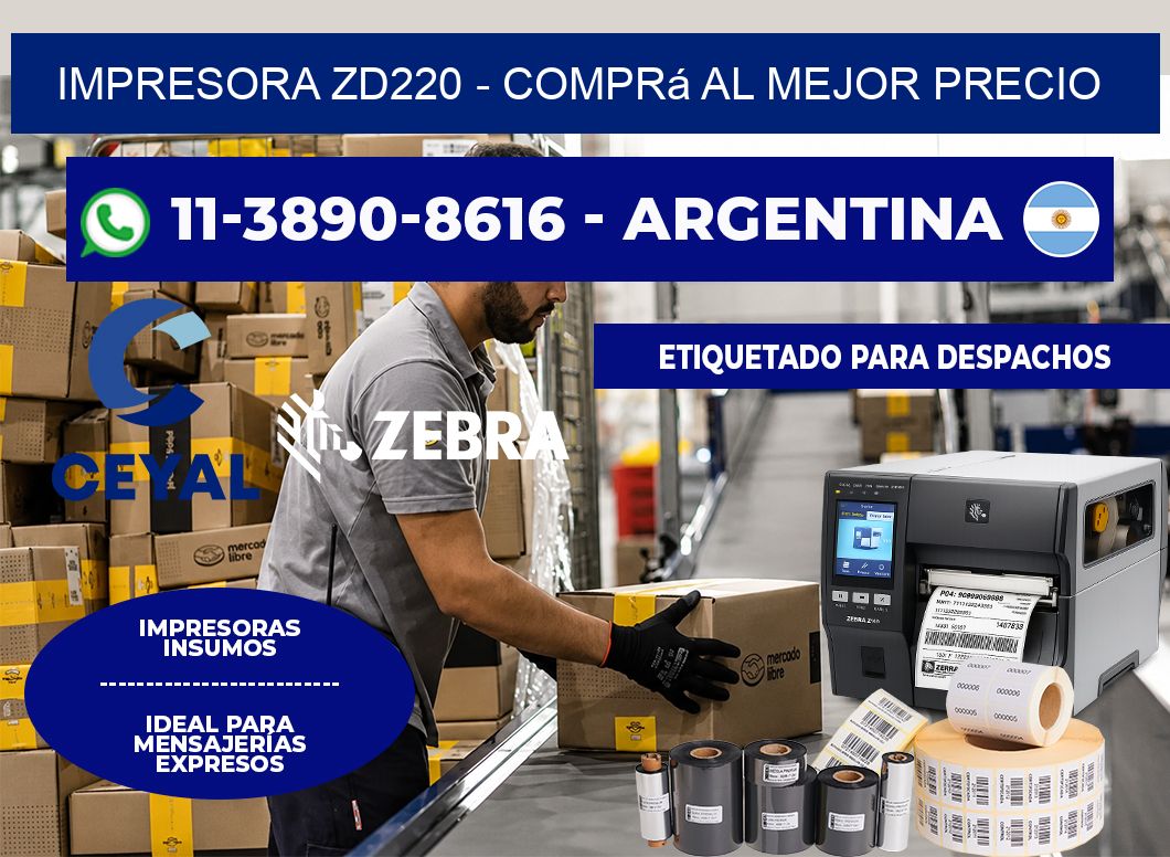 IMPRESORA ZD220 – Comprá al mejor precio